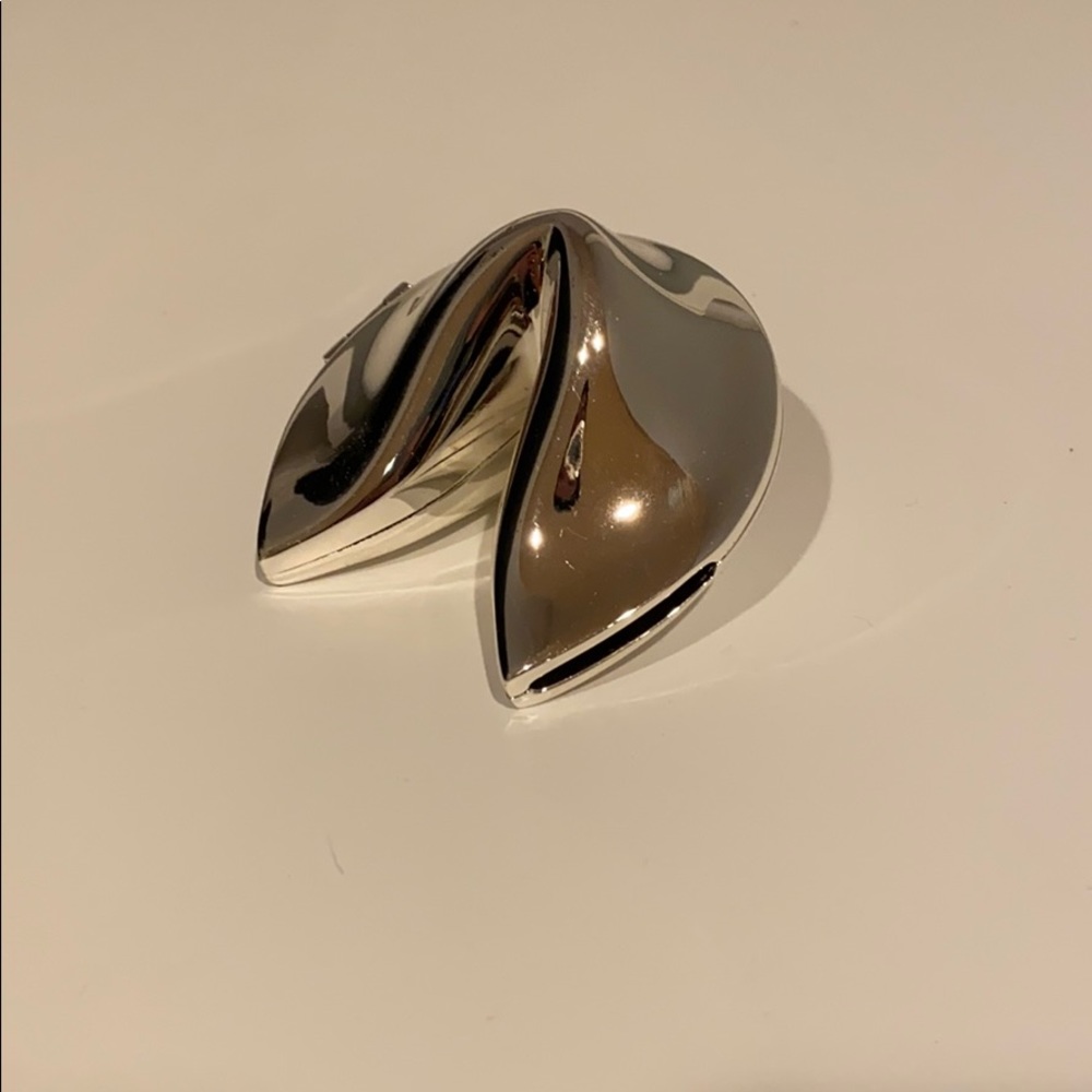 Silver fortune cookie